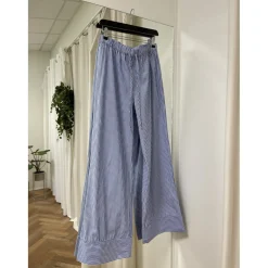 PIECES dame bukser PCHOLLY - Deep Ultramarine WHITE