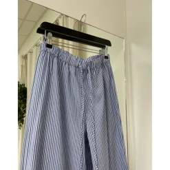 PIECES dame bukser PCHOLLY - Deep Ultramarine WHITE