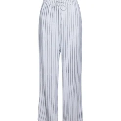 Pieces dame bukser PCPIA - Bright White Stripes:Navy Blazer