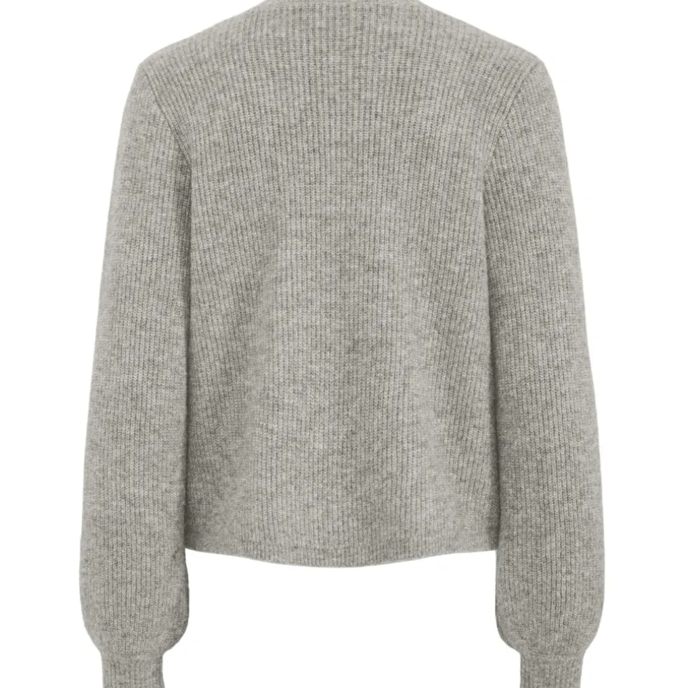 PIECES dame cardigan PCANNA - Dove Silver Glitter Bow