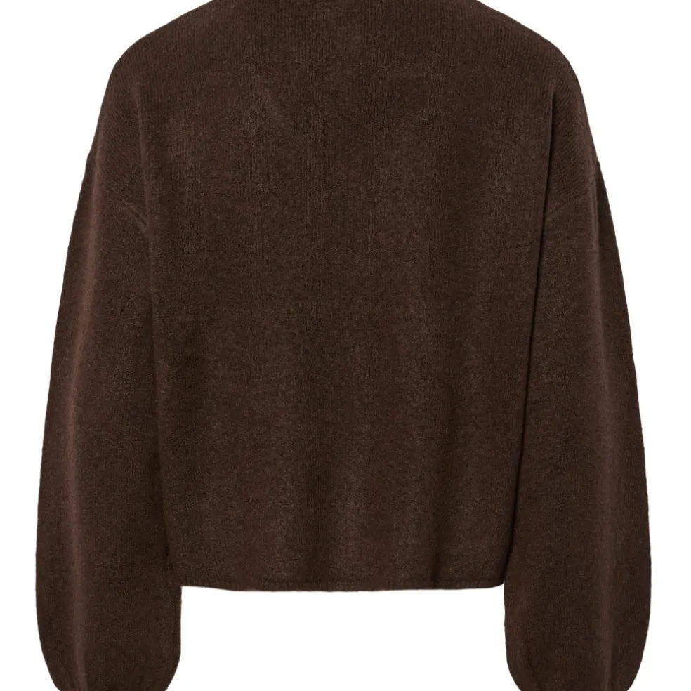 PIECES Dame Cardigan PCJUNNA - Hot Fudge