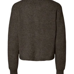 PIECES dame cardigan PCJYDA - Chicory Coffee