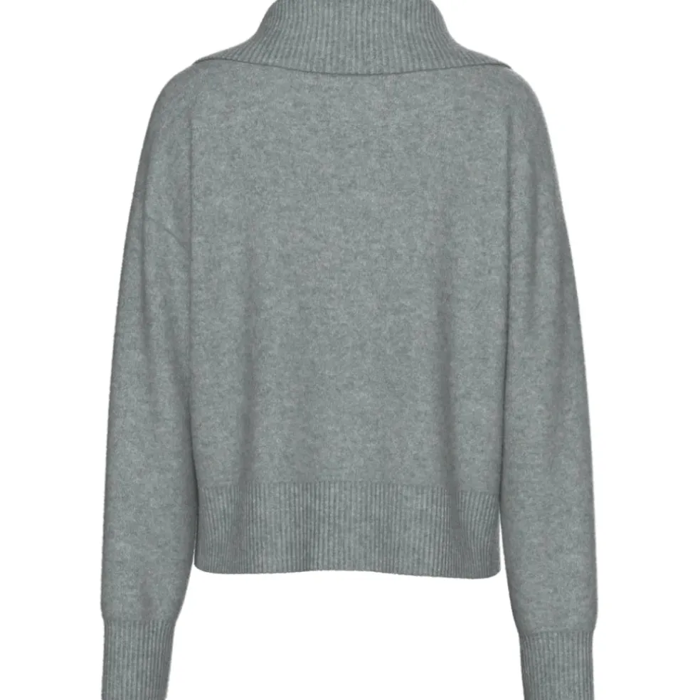 PIECES DAME CARDIGAN PCMALOU - Medium grey melange