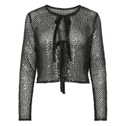 PIECES dame cardigan PCRISSI - Black Black sequins