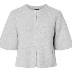 PIECES dame cardigan PCSILLY - Light Grey Melange