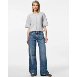 PIECES dame cardigan PCSILLY - Light Grey Melange