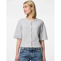 PIECES dame cardigan PCSILLY - Light Grey Melange