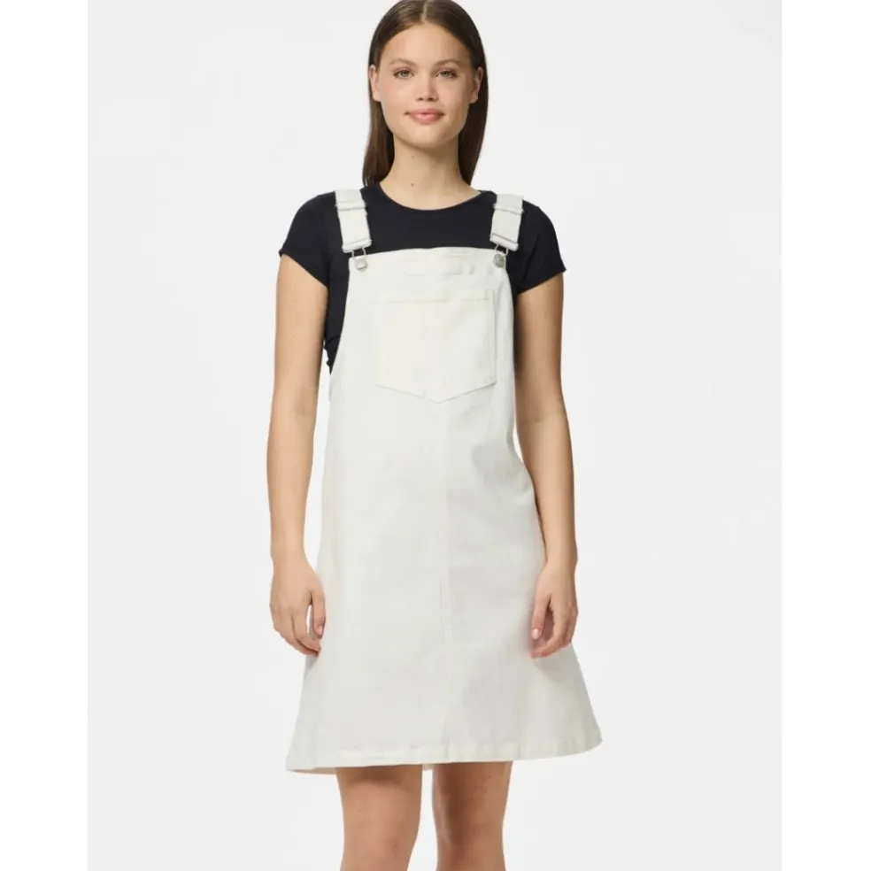 PIECES DAME DENIMKJOLE PCMONICA - Bright White