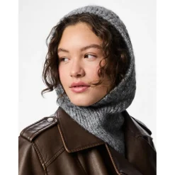 PIECES Dame Hat PCJisa - Dark grey melange