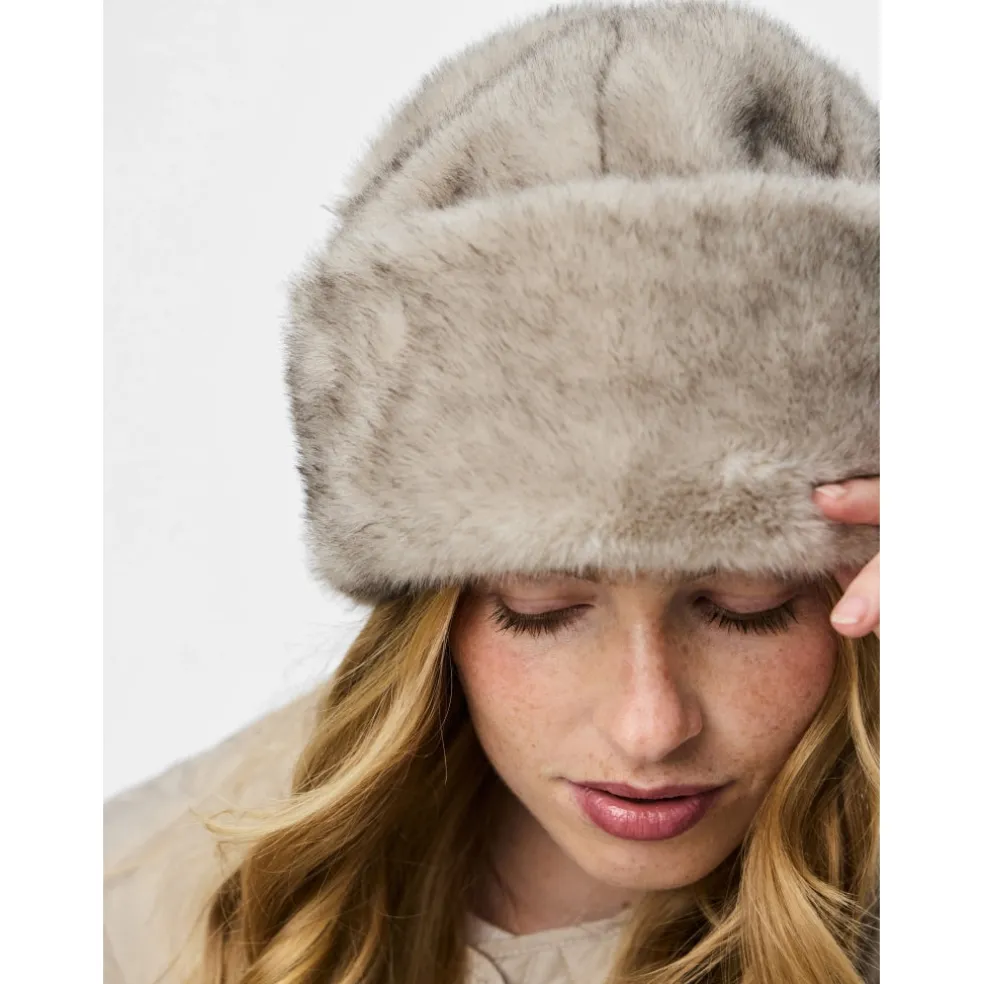 PIECES Dame Hat PCJutlandia - Greige