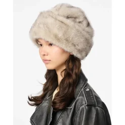 PIECES Dame Hat PCJutlandia - Greige