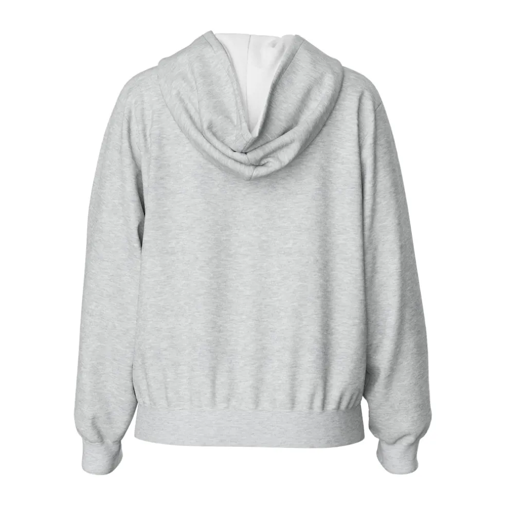 PIECES dame hoodie PCCHILLI - Light Grey Melange
