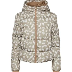 PIECES dame jakke PCBEE - Silver Mink GRAPHIC