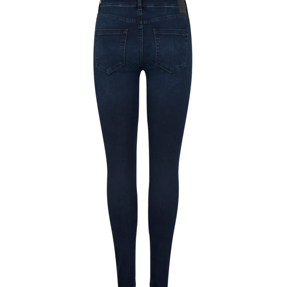 Pieces dame jeans PCDELLY - Dark Blue