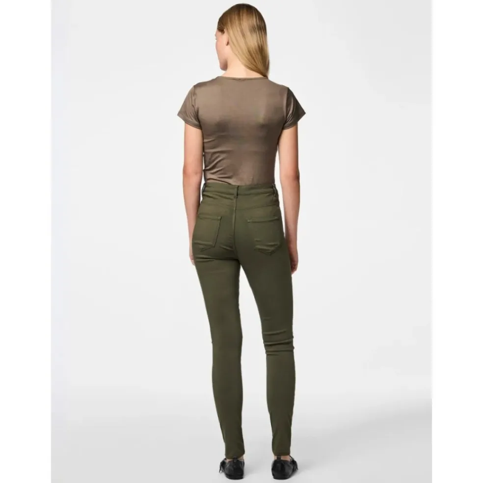 Pieces dame jeans PCHIGHSKIN - Forest Night