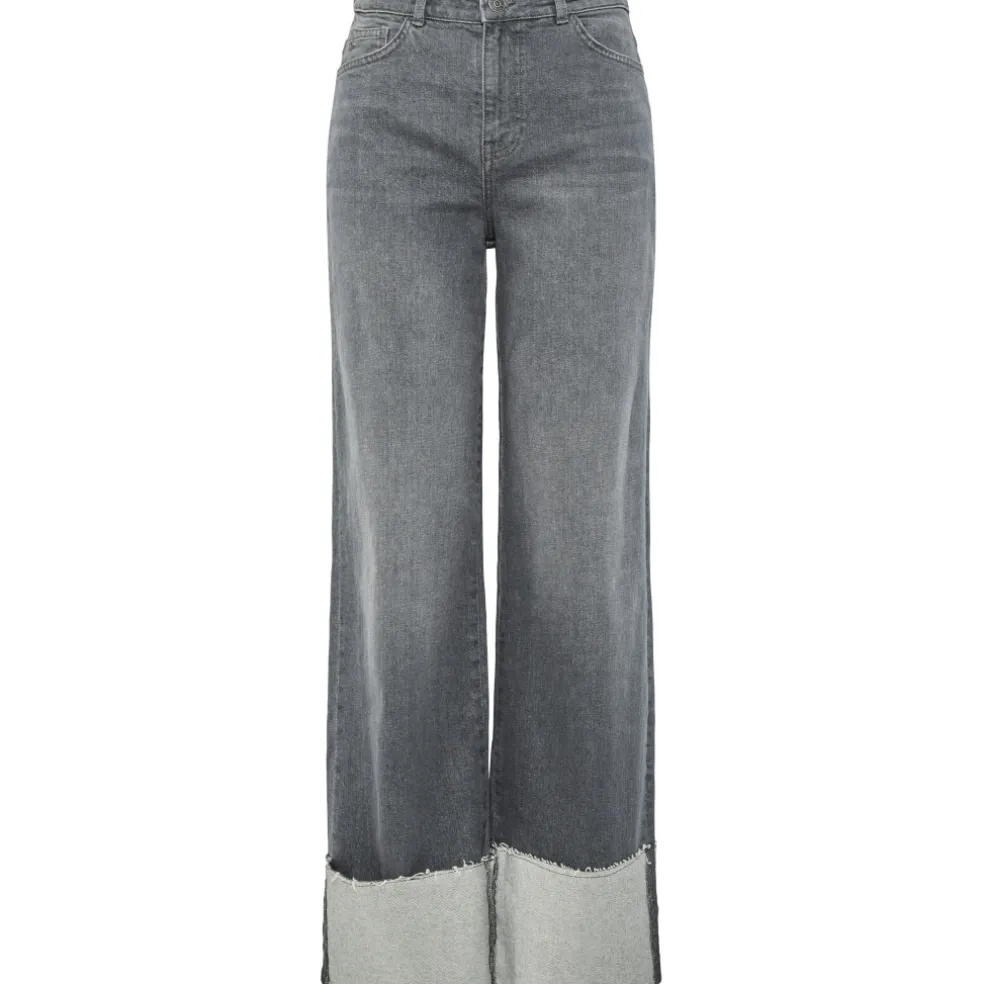 PIECES dame jeans PCPIL - Grey Denim