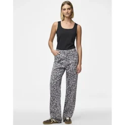 PIECES dame jeans PCPORTIA - Ultimate Grey Aop
