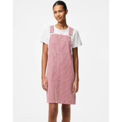 PIECES dame kjole PCALLO - Salsa Cloud dancer stripes