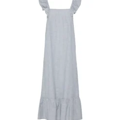 PIECES dame kjole PCAPIA - Nautical Blue Stripes Bright white