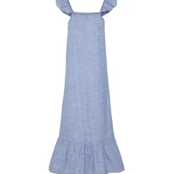 PIECES dame kjole PCAPIA - Coronet Blue Stripes Bright white