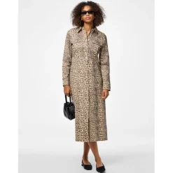 PIECES dame kjole PCFIA - Black Leo