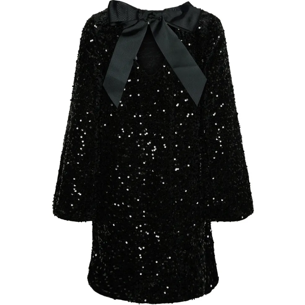 PIECES dame kjole PCKAM - Black Black sequins