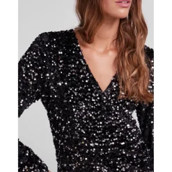 Pieces dame kjole PCKAM - Black Silver