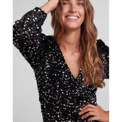 Pieces dame kjole PCKAM - Black Silver