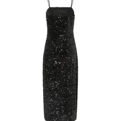 Pieces dame kjole PCKAM - Black Black sequins