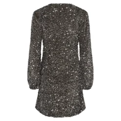 Pieces dame kjole PCKAM - Morel Silver sequins