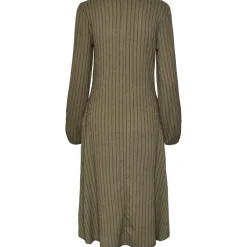 PIECES dame kjole PCLUNA - Deep Lichen Green SKY CAPTAIN