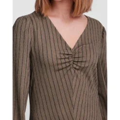 PIECES dame kjole PCLUNA - Deep Lichen Green SKY CAPTAIN