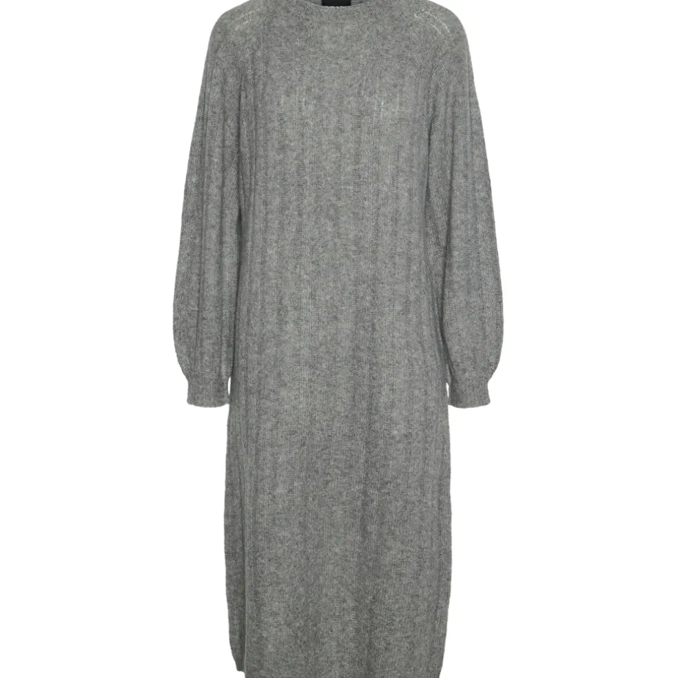 PIECES dame kjole PCMAGGY - Medium grey melange