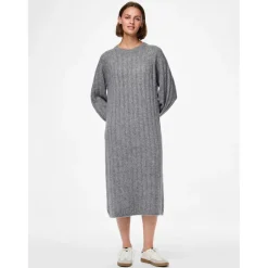 PIECES dame kjole PCMAGGY - Medium grey melange