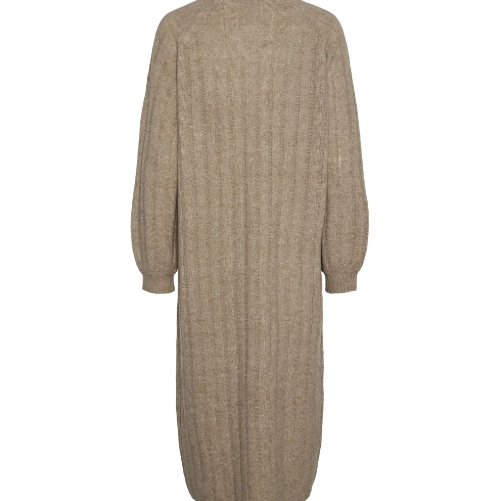 PIECES dame kjole PCMAGGY - Taupe Gray