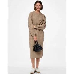PIECES dame kjole PCMAGGY - Taupe Gray