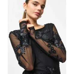 PIECES Dame Kjole PCOffia - Black black satin band