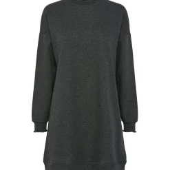 PIECES dame kjole PCPATRICE - Dark Grey Melange SUNDAY MORNING