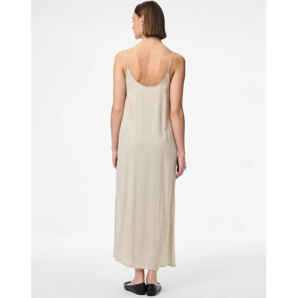 PIECES dame kjole PCPIA - Birch Melange