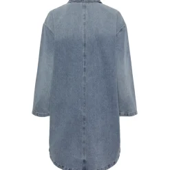 PIECES dame kjole PCRENE - Medium blue denim