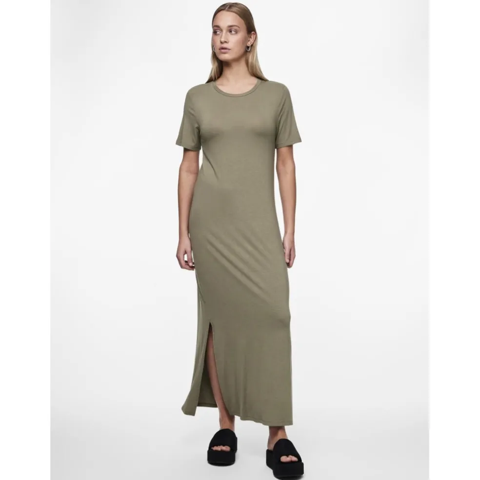 PIECES dame kjole PCSOFIA - Deep Lichen Green