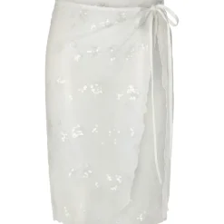 PIECES Dame Nederdel PCNatasja - Bright White