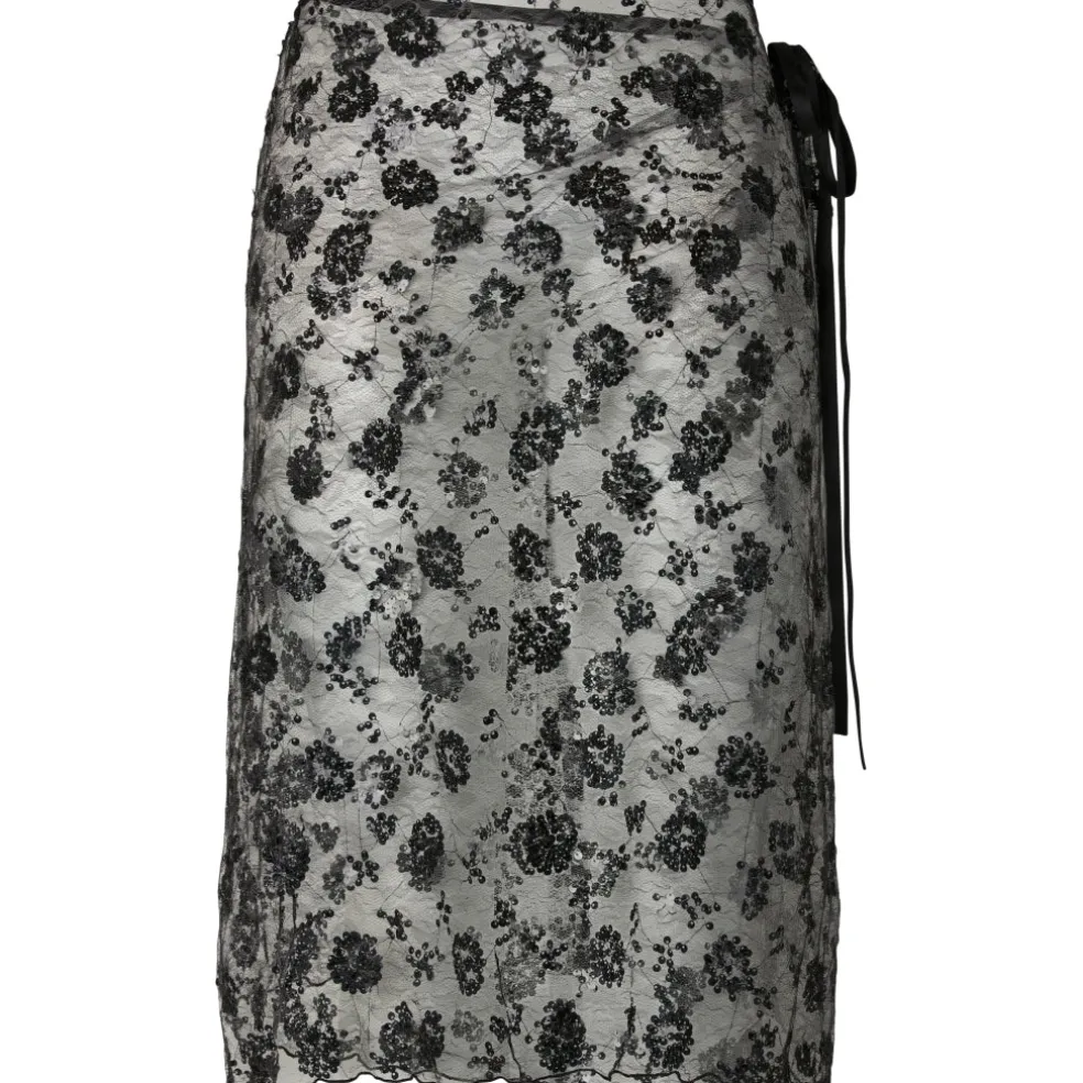 PIECES Dame Nederdel PCNatasja - Black