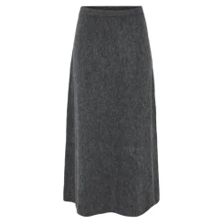 PIECES dame nederdel PCPIKO - Dark grey melange