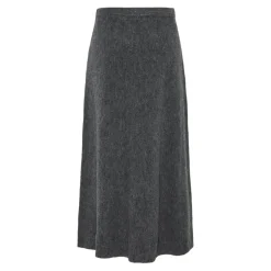 PIECES dame nederdel PCPIKO - Dark grey melange