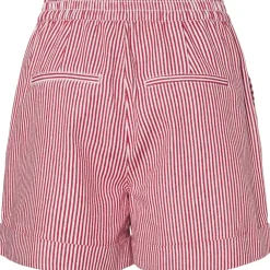 PIECES dame shorts PCALLO - Salsa Cloud dancer stripes