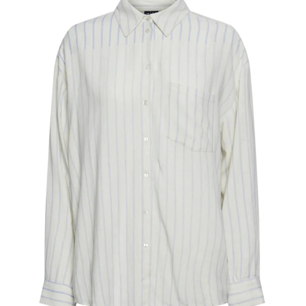 PIECES dame skjorte PCPIA - Birch Hydrangea