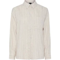 PIECES dame skjorte PCPIA - Birch Stripes black
