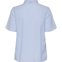 PIECES dame skjorte PCSALLY - Hydrangea CLOUD DANCER