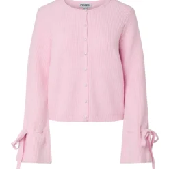Pieces dame strik cardigan PCRIKKE - Pink Tulle